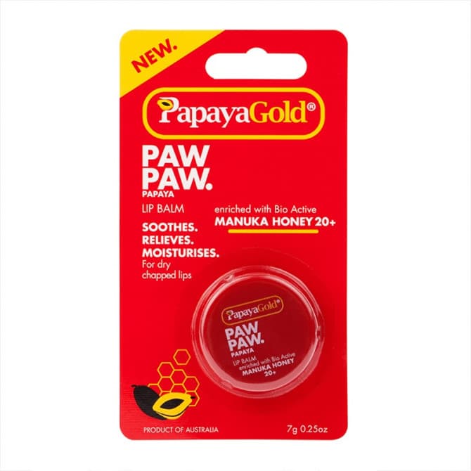 papaya gold paw paw lip balm 7g