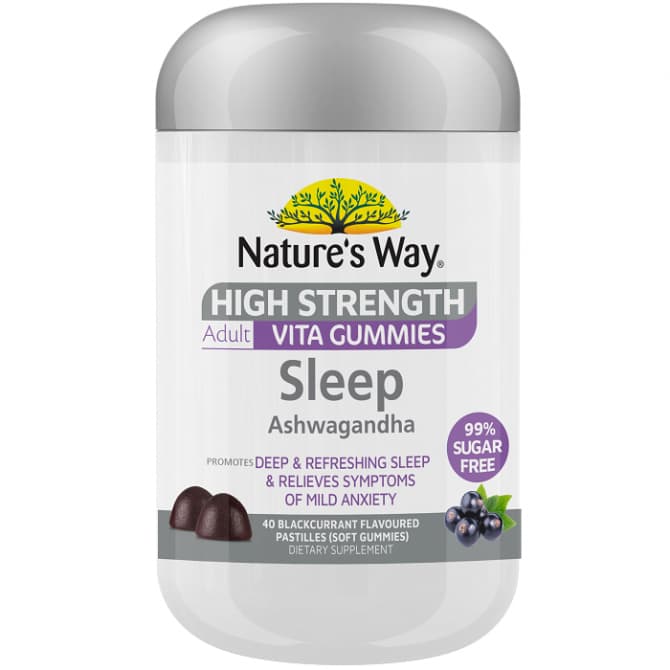 Buy Nature S Way High Strength Adult Vita Gummies Sleep Ashwagandha