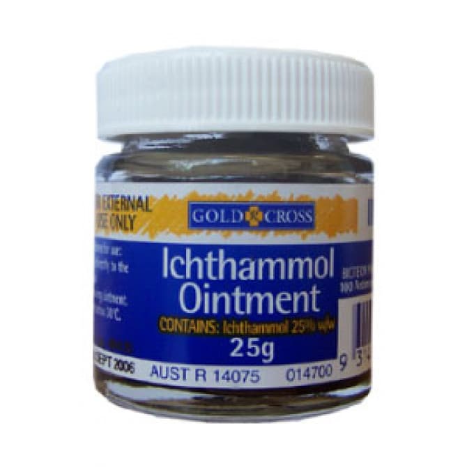 Gold Cross Ichthammol Ointment 25g 9314949260250