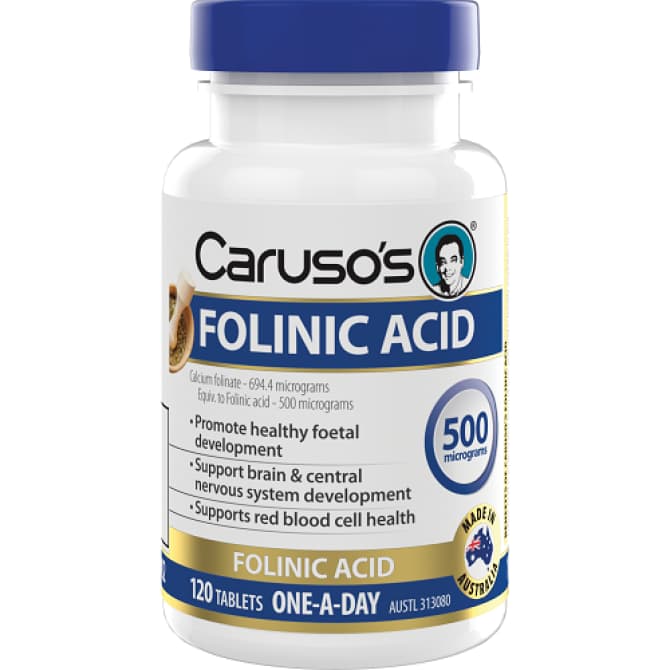 Buy Caruso S Folinic Acid 120 Tablets Online