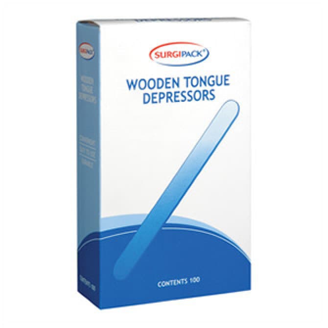 Buy Surgi Pack Wooden Tongue Depressors 100 Pack Box Online at