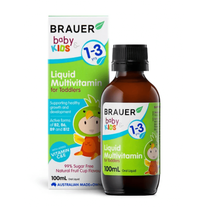 Buy Brauer Baby Kids Liquid Multivitamin For Toddlers 100ml Online Pharmacy Direct