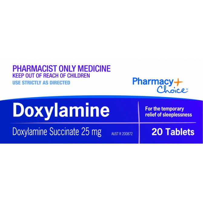 Pharmacy Choice Doxylamine 20 Tablets 9316100669537