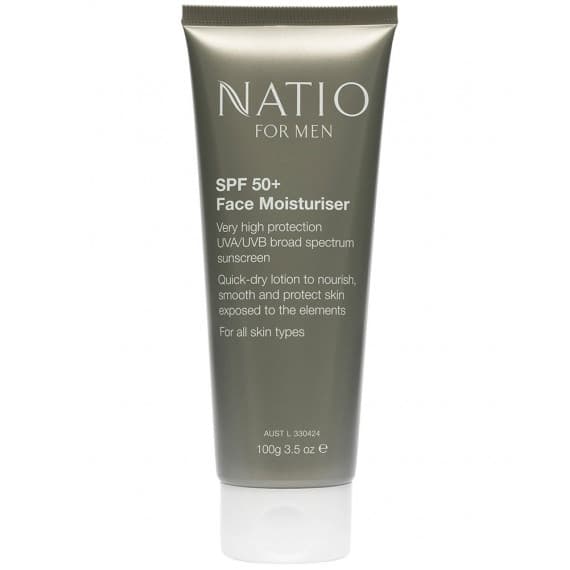 Natio For Men SPF 50+ Face Moisturiser 100g - 9316542143541