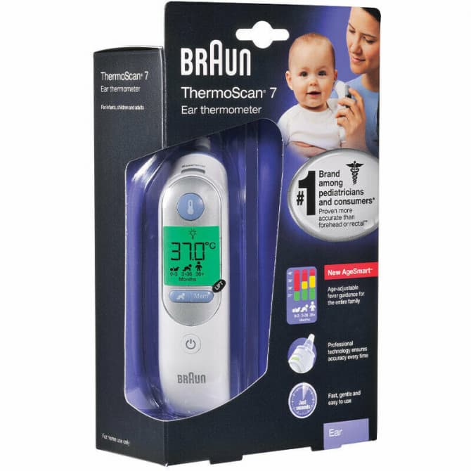 Braun Thermoscan 7 Ear Thermometer for Adults/infants Irt6520 for sale  online