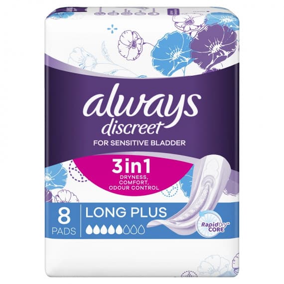 Buy Always Discreet Long Plus For Bladder Leaks and Adult Incontinence ...