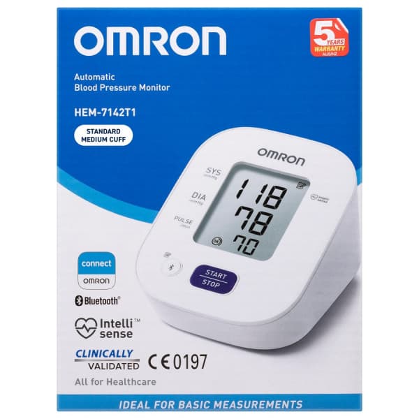 Omron HEM 7142T1 Bluetooth Blood Pressure Monitor with Body