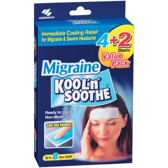 Buy Migraine Kool n Soothe Adult 6 Sheets Online | Pharmacy Direct