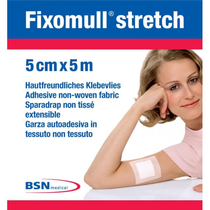 FIXOMULL STRETCH 5CM X 5M GARZA AUTOADESIVA IN TESSUTO-NON TESSUTO 