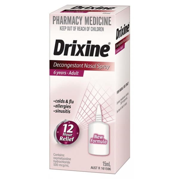 Buy Drixine Decongestant Nasal Spray 15ml Online ...