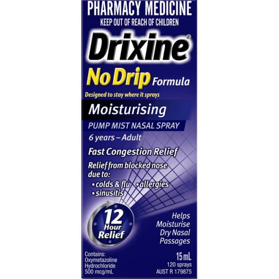 Buy Drixine No Drip Moisturising Nasal Spray 15ml Online