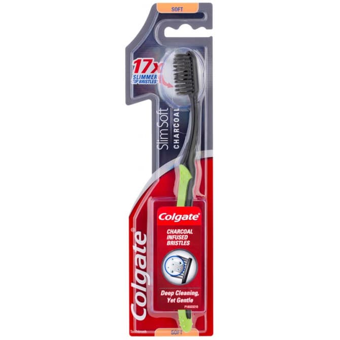 Buy Colgate Toothbrush Slim Soft Charcoal Online | Pharmacy Direct