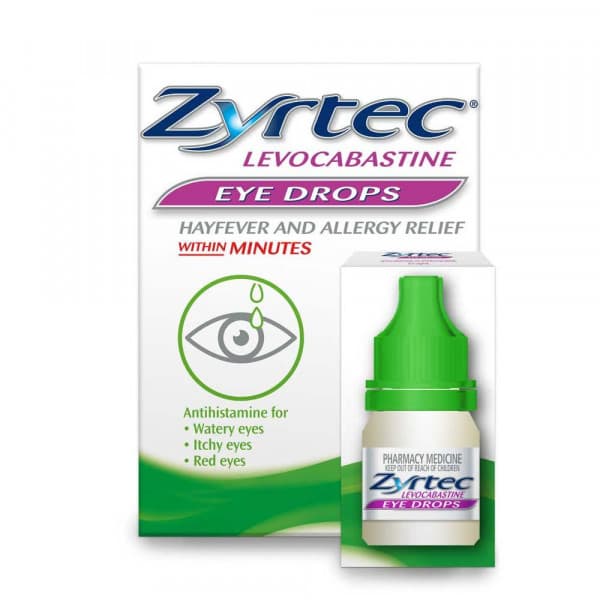 Buy Zyrtec Eye Drops 4ml Online | Pharmacy Direct