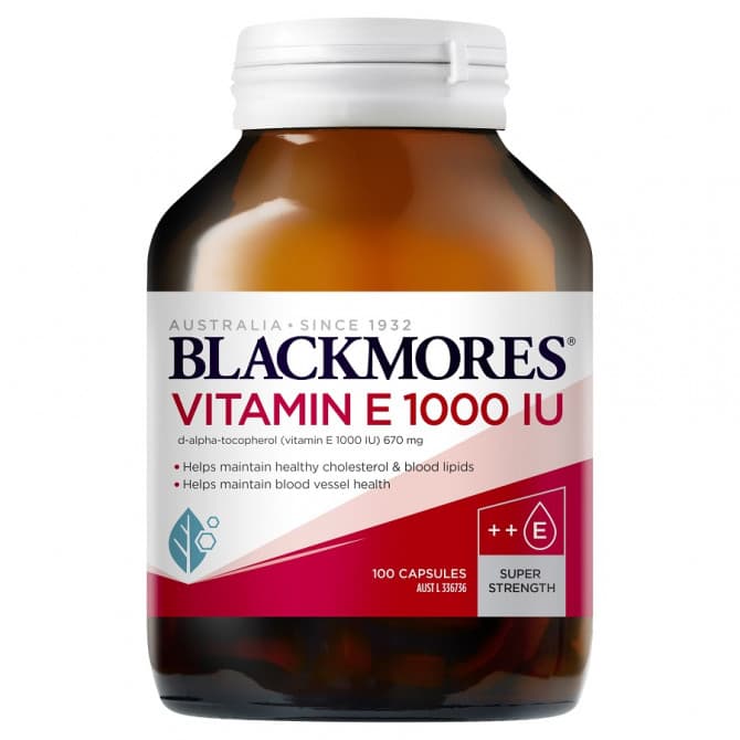 Blackmores Vitamin E 1000IU 100 Capsules 9300807205204