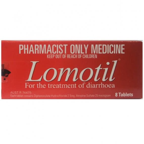 Lomotil 8 Tablets 2.5mg  (S3)