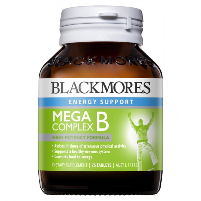 Buy Blackmores Mega B Complex 75 Tablets Online | Pharmacy Direct