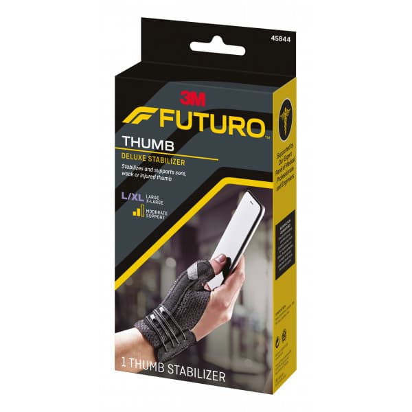 Futuro 45844ENR Deluxe Thumb Stabilizer Large - Extra Large Black ...