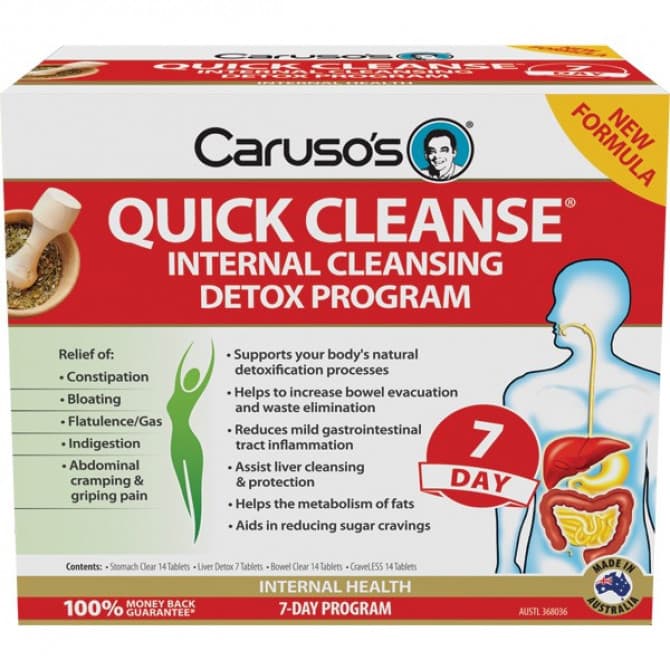 Caruso s Quick Cleanse 7 Day Detox Program Kit 9323573008275