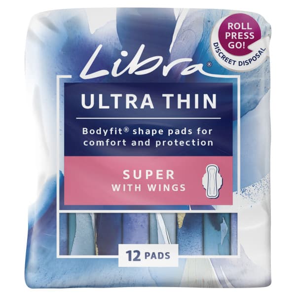 Libra Girl Ultra Thins Pads Wings Regular 12 Pack