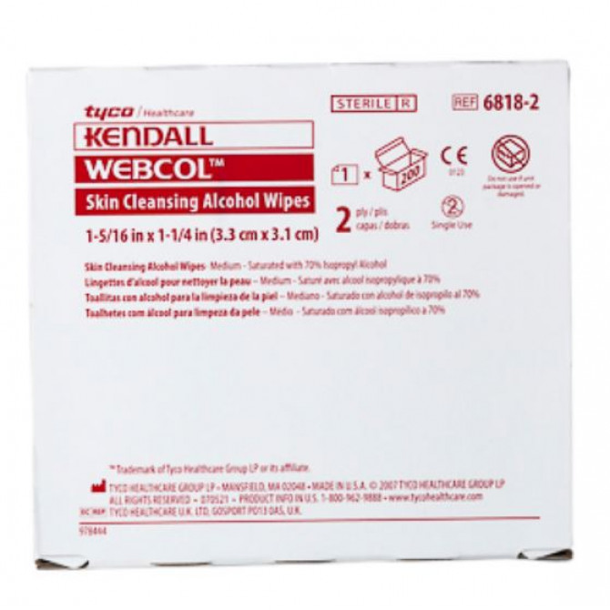 Alcohol skin. Kendall Webcol. Kendal Webcol alcohol Prep. Alcohol Swab.