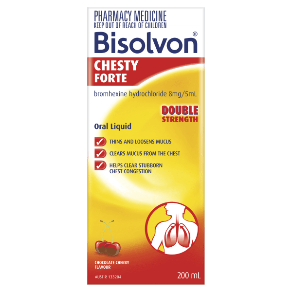 Bisolvon Chesty Forte Liquid 200ml - 9351791000092