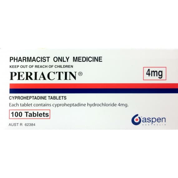 Buy Periactin 4mg 100 Tablets S3 Online