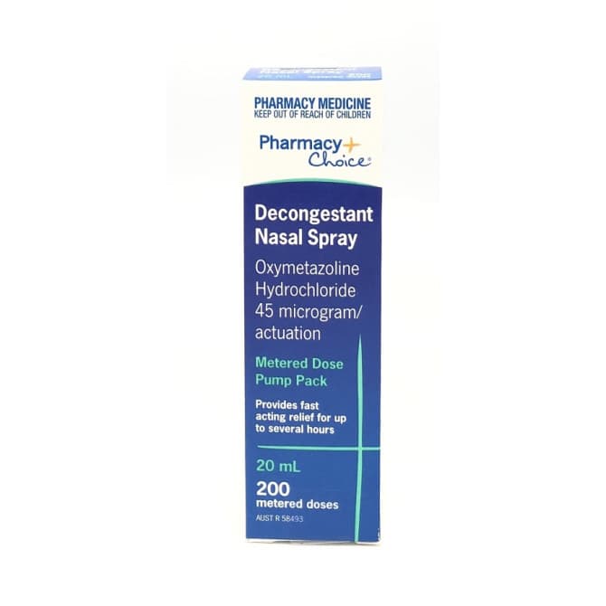 Buy Pharmacy Choice Decongestant Nasal Spray Pump 20ml Online